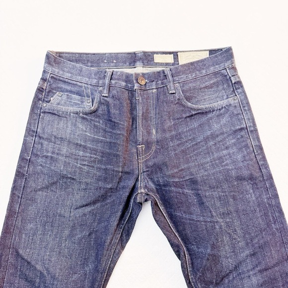 All Saints Men's Cigarette Skinny Fit Dark Wash Denim Jeans Size 30 - Picture 8 of 9